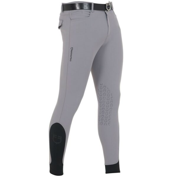 Pantaloni Uomo Equestro Modello Caspar con Grip Grey Mist