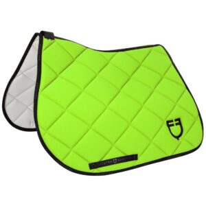 Sottosella Inglese Equestro modello Gp con Logo Verde Fluo Nero