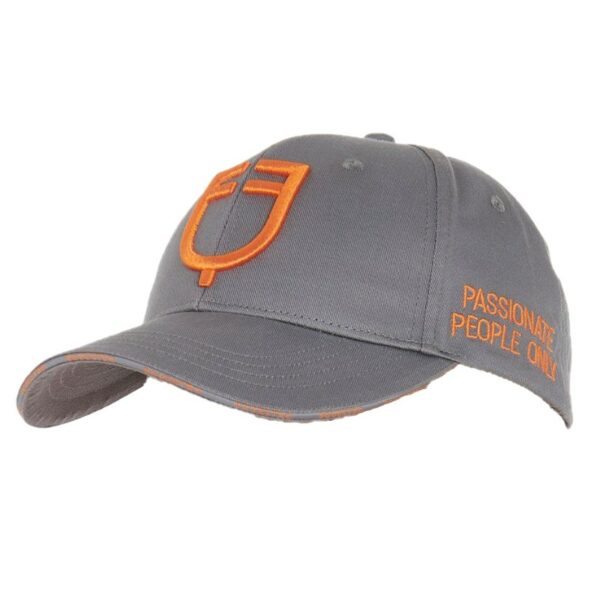 Cappello Equestro Unisex modello Baseball Grigio Arancio