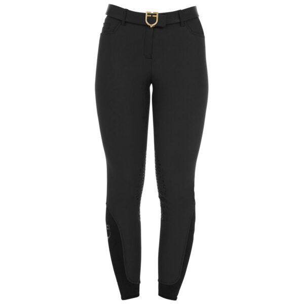 Pantalone Donna Equestro Modello Zenda con Grip Nero