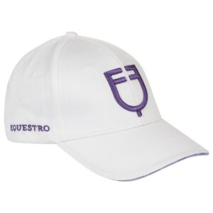 Cappello Equestro Unisex modello Baseball Bianco Dahlia Purple